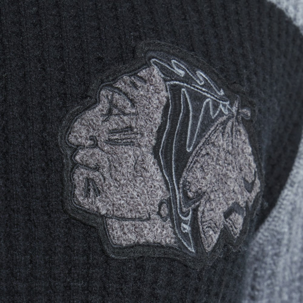 Chicago Blackhawks Todd Snyder by Fanatics Cashmere Rugby Sweater - Dark Heather Gray | Fanatics online