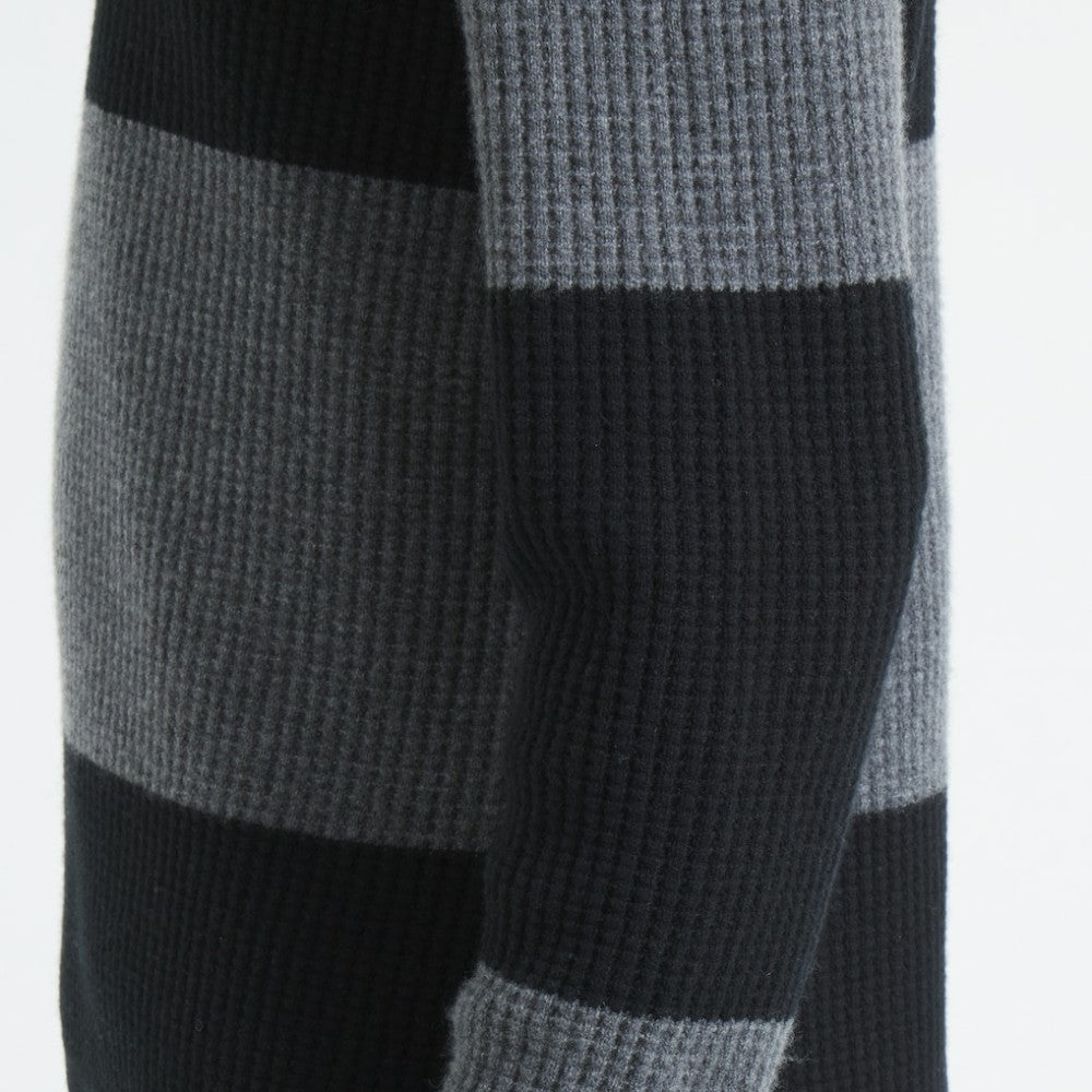 Chicago Blackhawks Todd Snyder by Fanatics Cashmere Rugby Sweater - Dark Heather Gray | Fanatics online