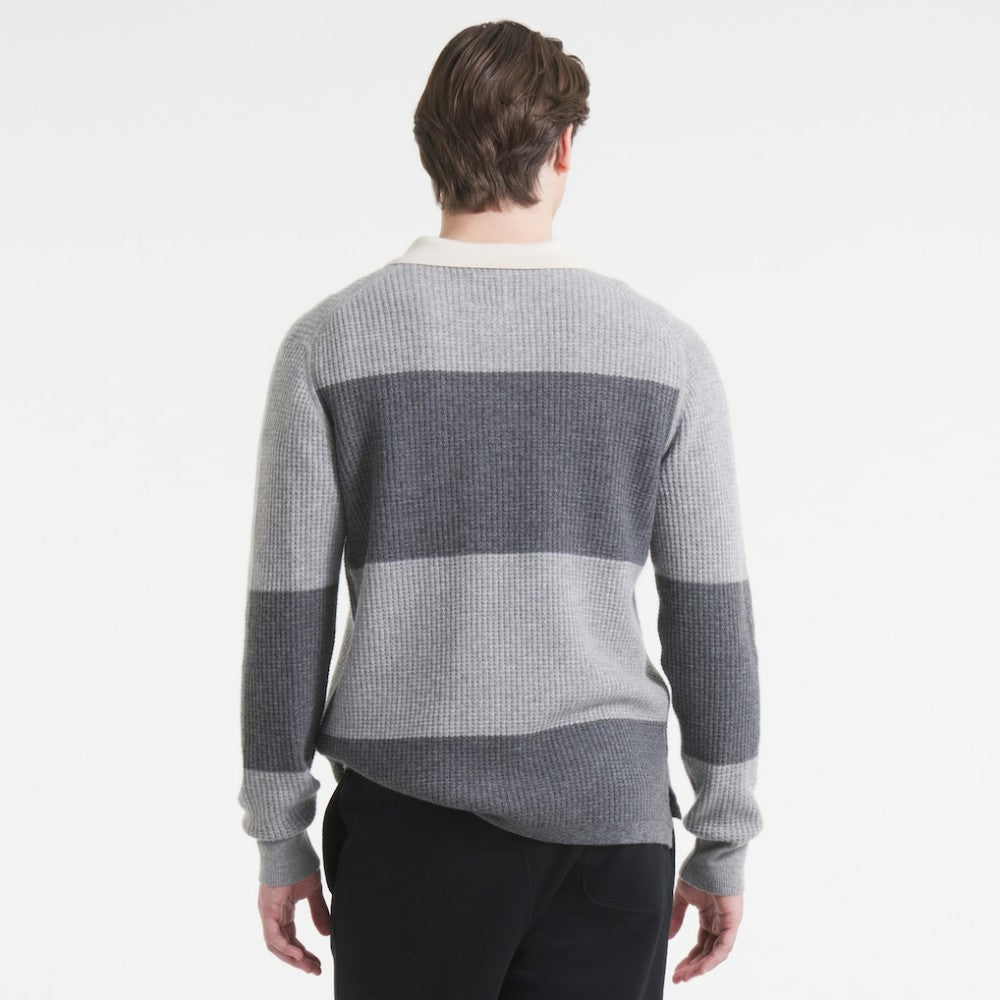 New York Rangers Todd Snyder by Fanatics Cashmere Rugby Sweater - Athletic Heather Gray | Fanatics sale