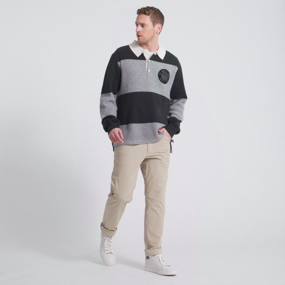 Los Angeles Kings Todd Snyder by Fanatics Cashmere Rugby Sweater - Athletic Heather Gray | Fanatics online