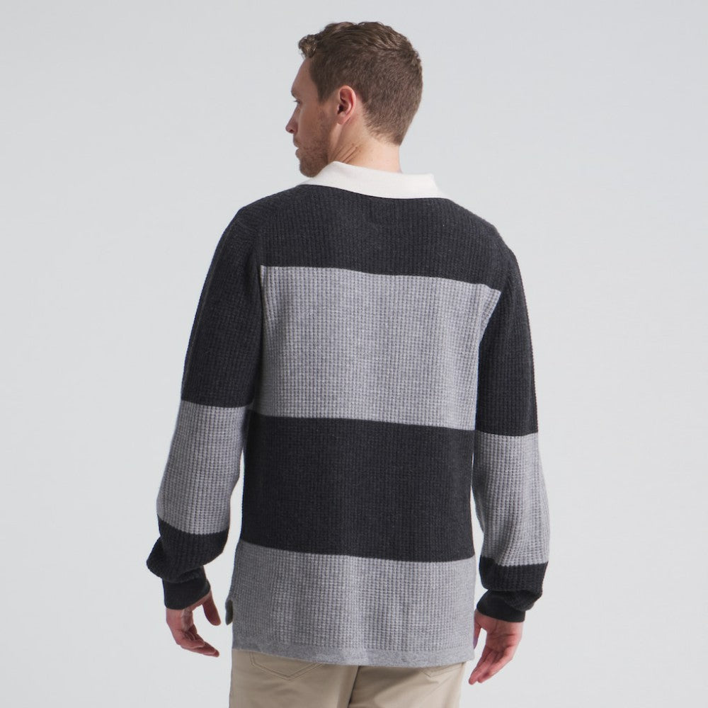 Los Angeles Kings Todd Snyder by Fanatics Cashmere Rugby Sweater - Athletic Heather Gray | Fanatics online