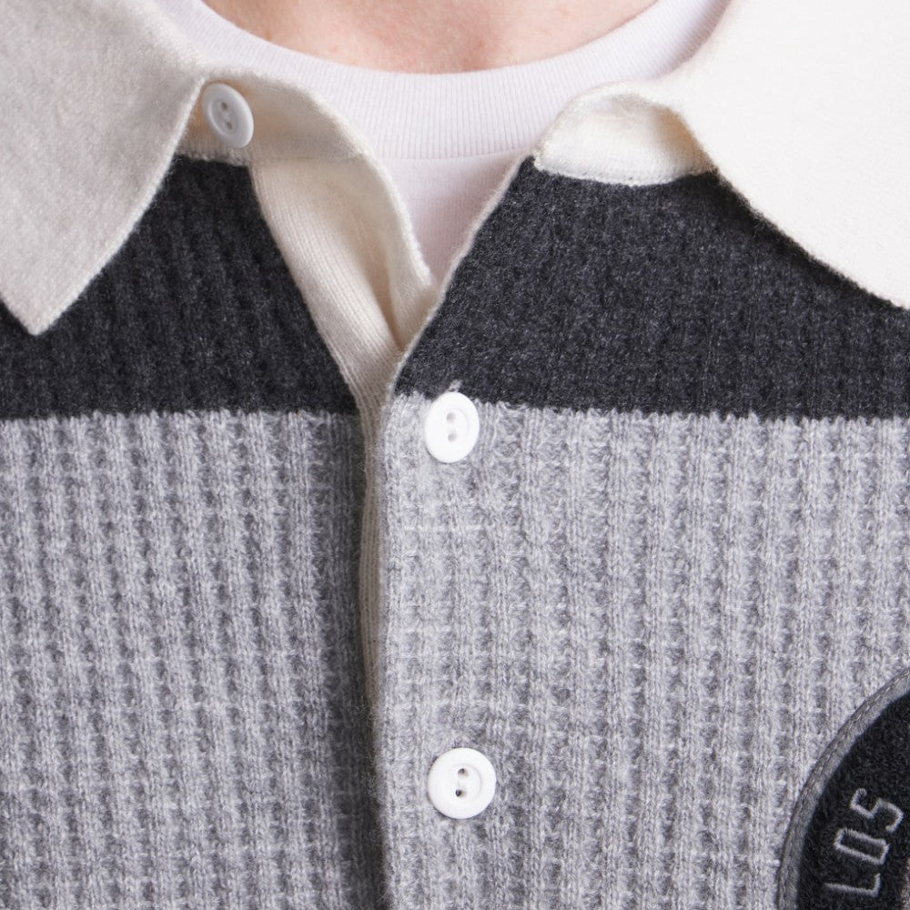 Los Angeles Kings Todd Snyder by Fanatics Cashmere Rugby Sweater - Athletic Heather Gray | Fanatics online