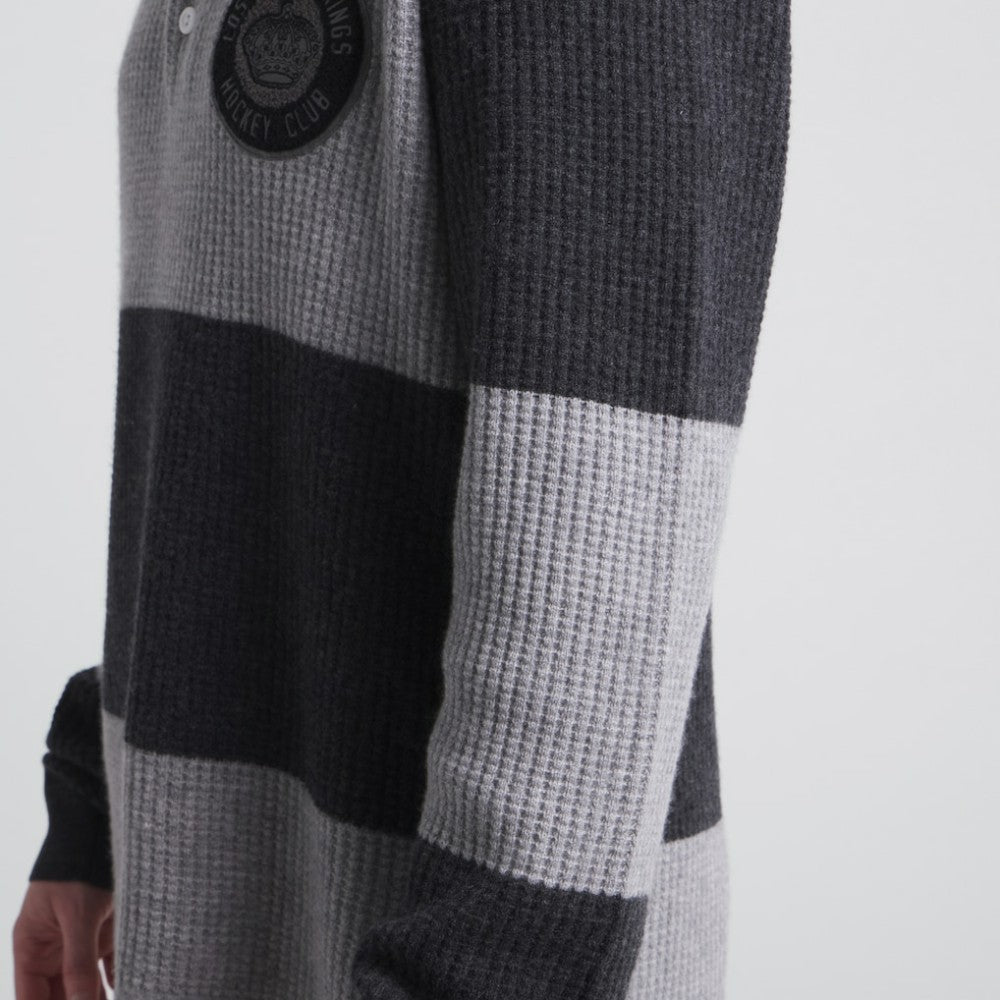Los Angeles Kings Todd Snyder by Fanatics Cashmere Rugby Sweater - Athletic Heather Gray | Fanatics online