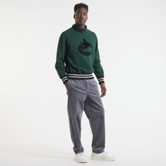 Vancouver Canucks Todd Snyder by Fanatics Relaxed Canadian Fleece Turtleneck - Dark Green | Fanatics online