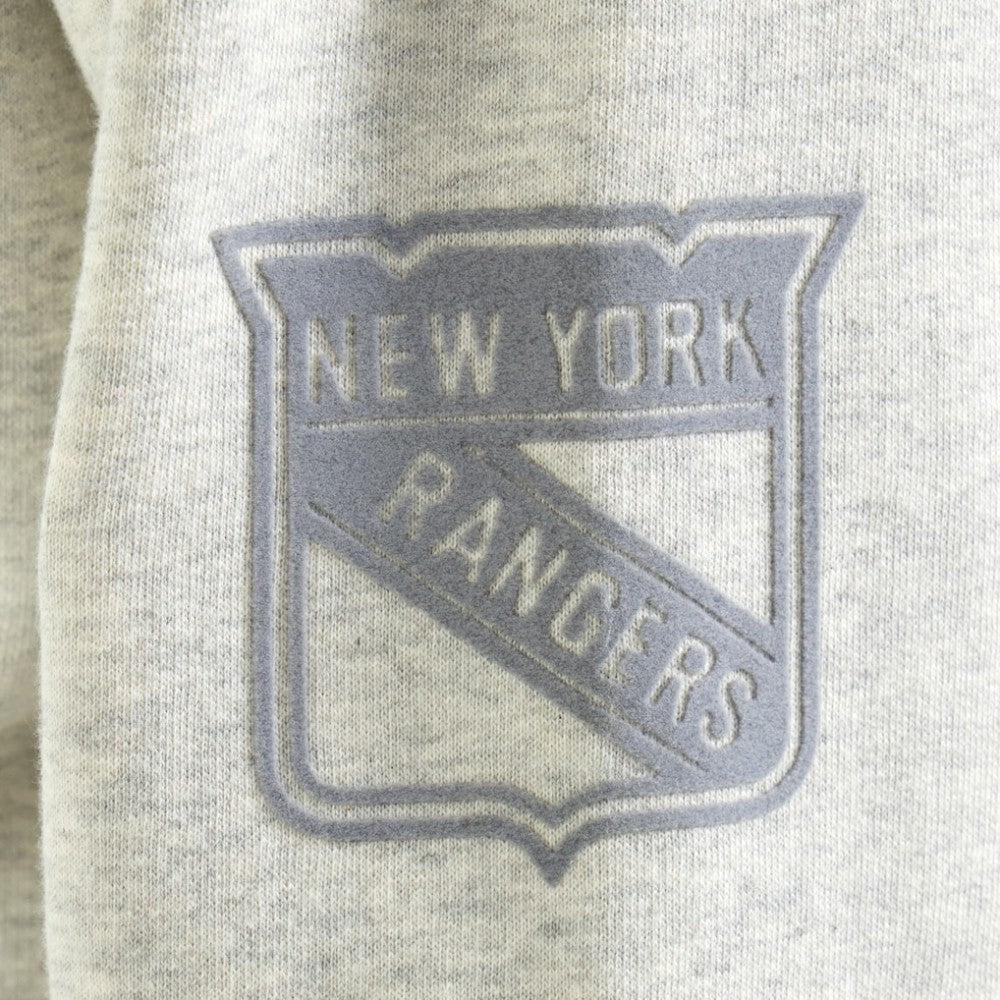 New York Rangers Todd Snyder by Fanatics Relaxed Canadian Fleece Turtleneck - Heather Gray | Fanatics discount