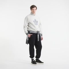 Toronto Maple Leafs Todd Snyder by Fanatics Relaxed Canadian Fleece Turtleneck - Heather Gray | Fanatics Lifestyle