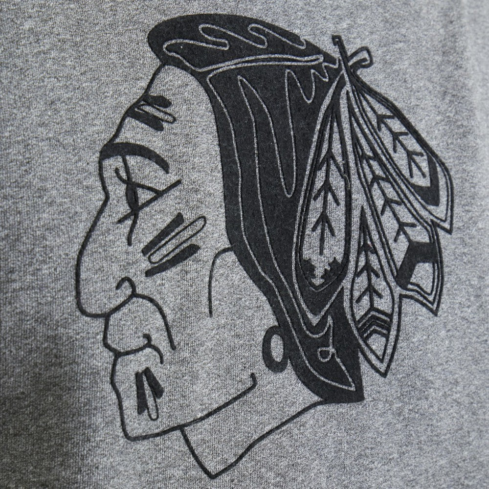 Chicago Blackhawks Todd Snyder by Fanatics Relaxed Canadian Fleece Turtleneck - Dark Heather Gray | Fanatics Lifestyle
