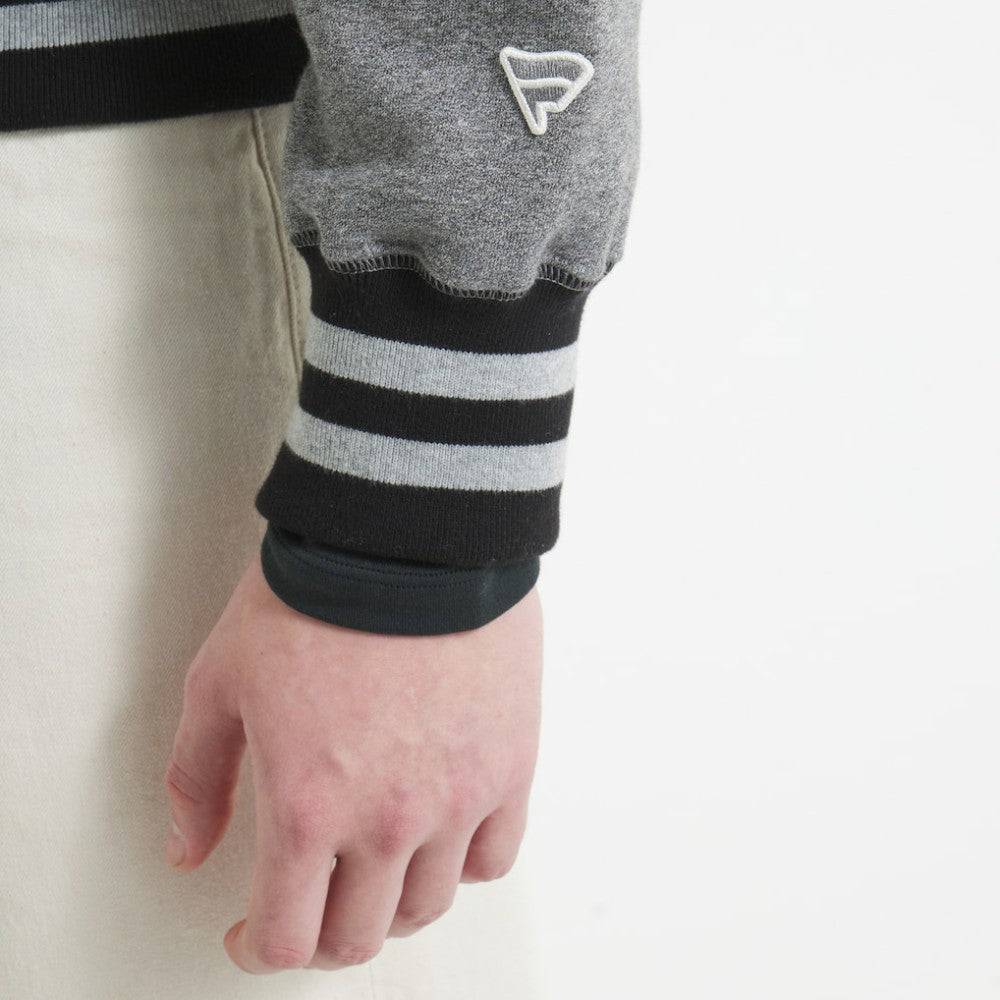 Chicago Blackhawks Todd Snyder by Fanatics Relaxed Canadian Fleece Turtleneck - Dark Heather Gray | Fanatics Lifestyle