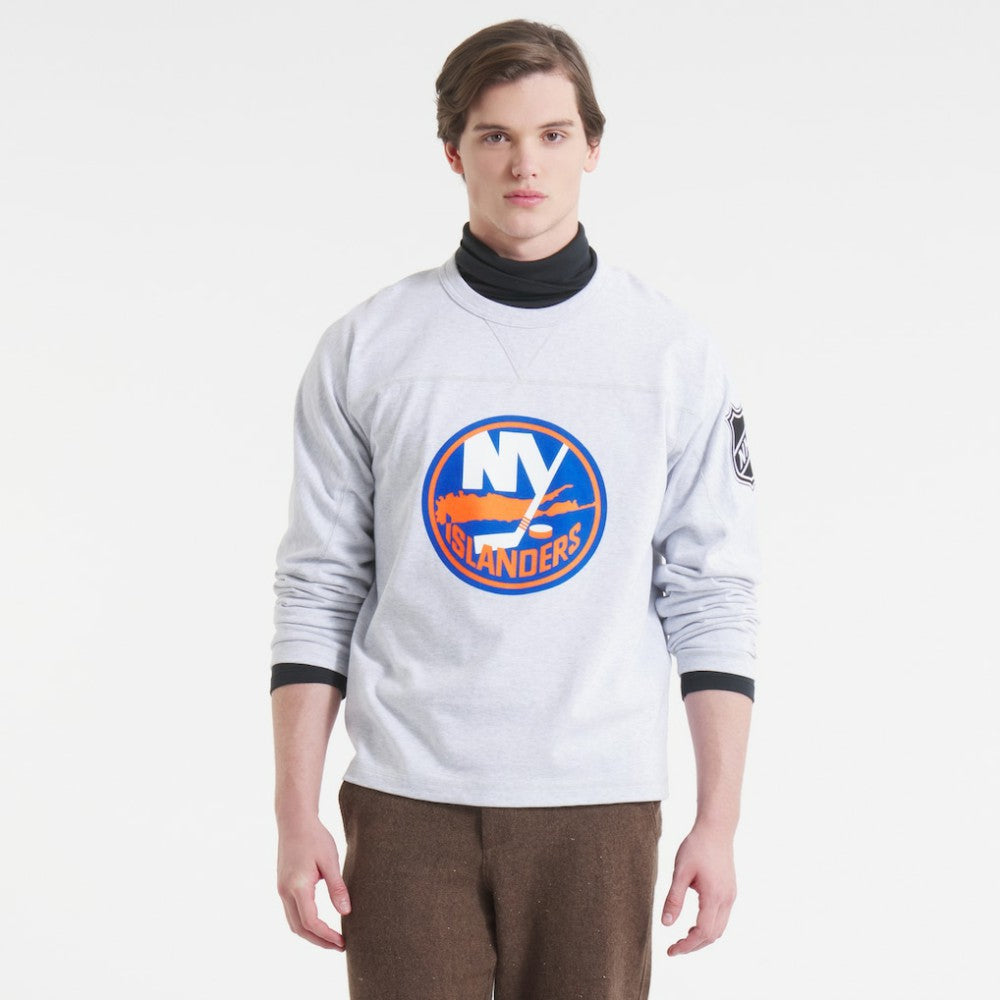 New York Islanders Todd Snyder by Fanatics Heavyweight Football Jersey - Heather Gray | Fanatics on sale