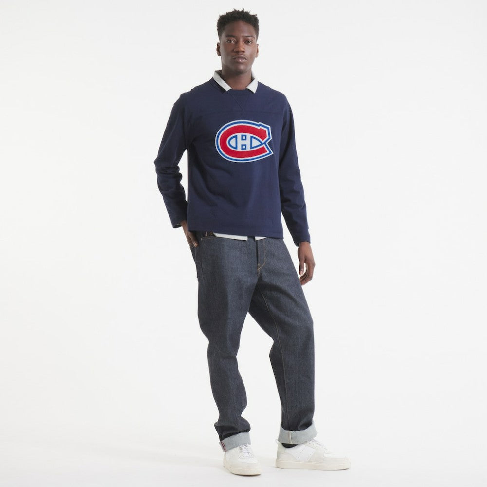 Montreal Canadiens Todd Snyder by Fanatics Heavyweight Football Jersey - Navy | Fanatics sale