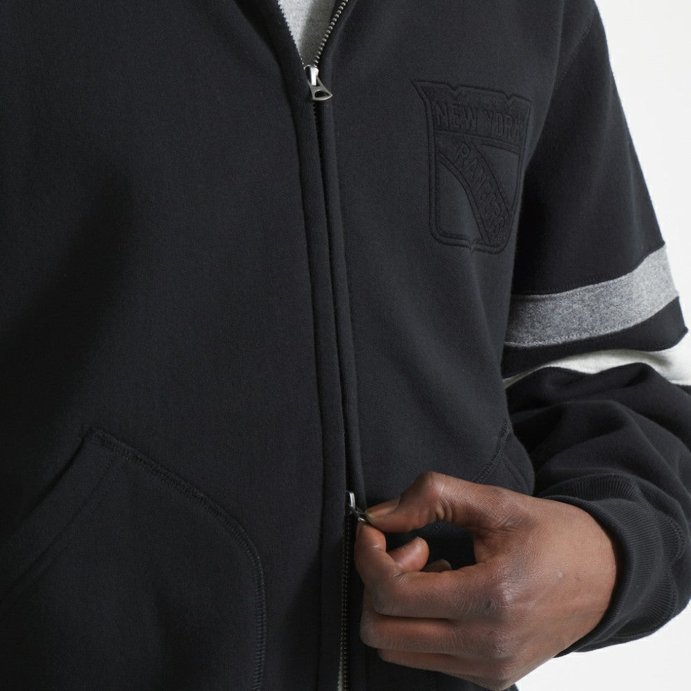 New York Rangers Todd Snyder by Fanatics Full-Zip Fleece - Black | Fanatics online