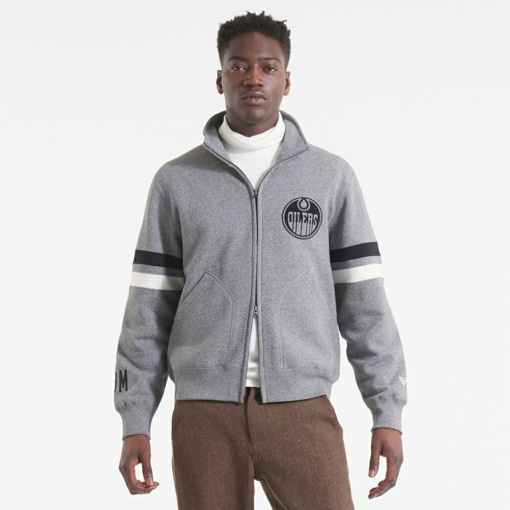 Edmonton Oilers Todd Snyder by Fanatics Full-Zip Fleece - Dark Heather Gray | Fanatics sale