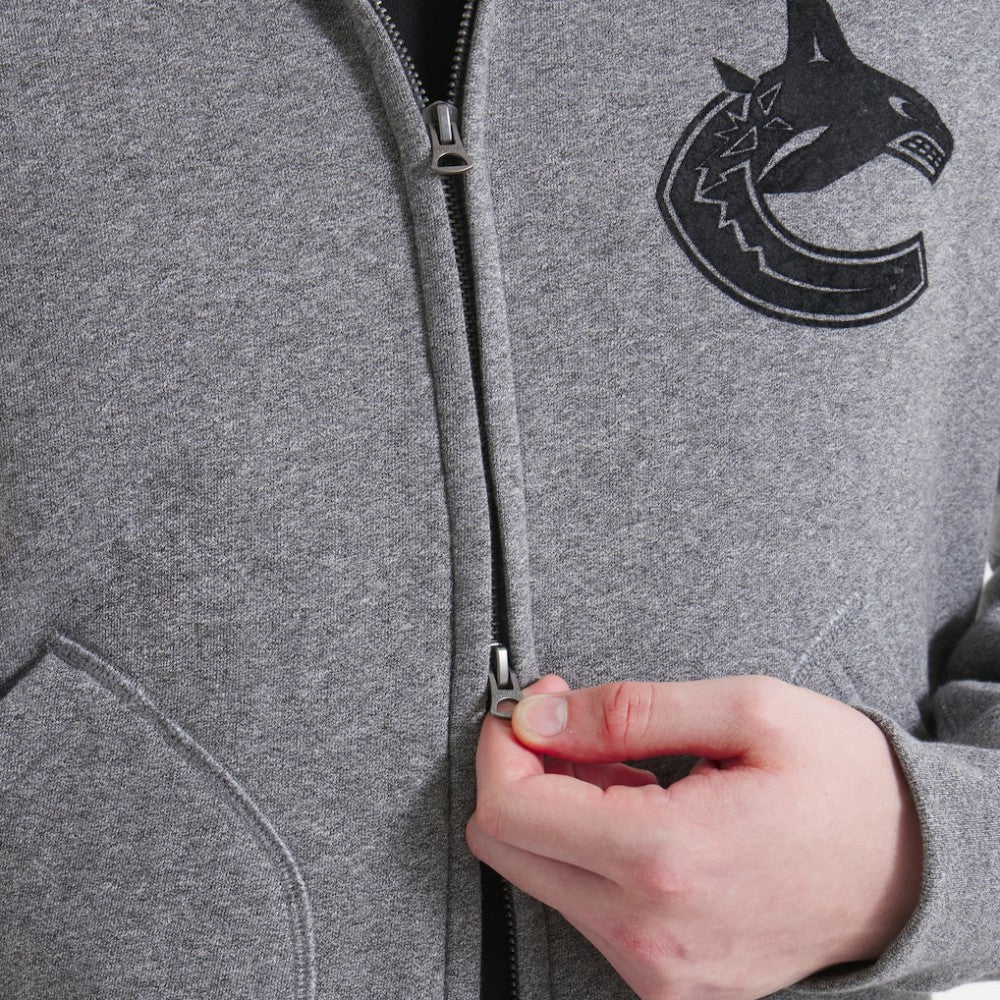 Vancouver Canucks Todd Snyder by Fanatics Full-Zip Fleece - Dark Heather Gray | Fanatics discount