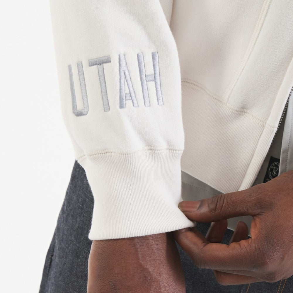 Utah Mammoth Todd Snyder by Fanatics Full-Zip Fleece - White | Fanatics near me