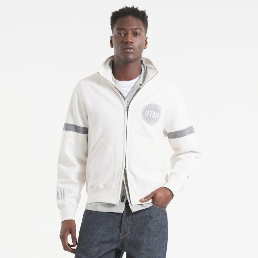 Utah Mammoth Todd Snyder by Fanatics Full-Zip Fleece - White | Fanatics near me