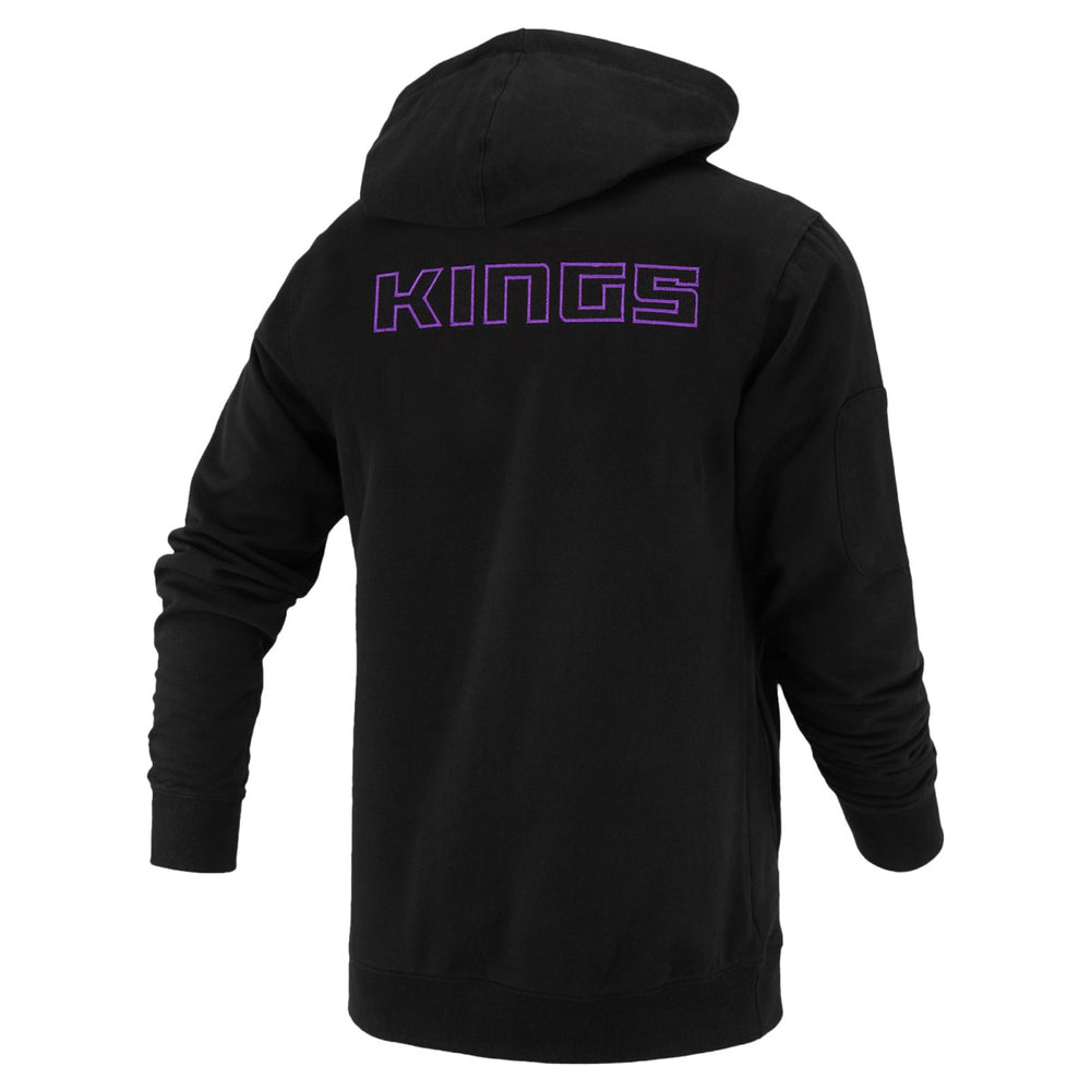 Sacramento Kings FISLL Unisex Logoman Shadow Collection Pullover Hoodie Black
