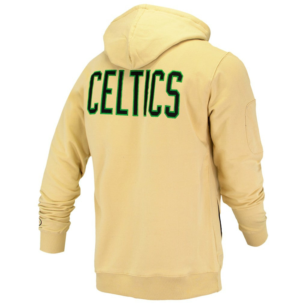 Boston Celtics FISLL Unisex Logoman Shadow Collection Pullover Hoodie Cream