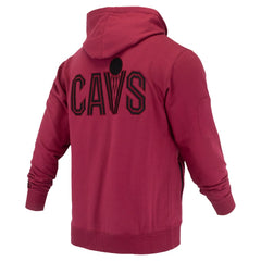 Cleveland Cavaliers FISLL Unisex Logoman Shadow Collection Pullover Hoodie Wine