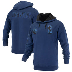 Minnesota Timberwolves FISLL Unisex Logoman Shadow Collection Pullover Hoodie Navy