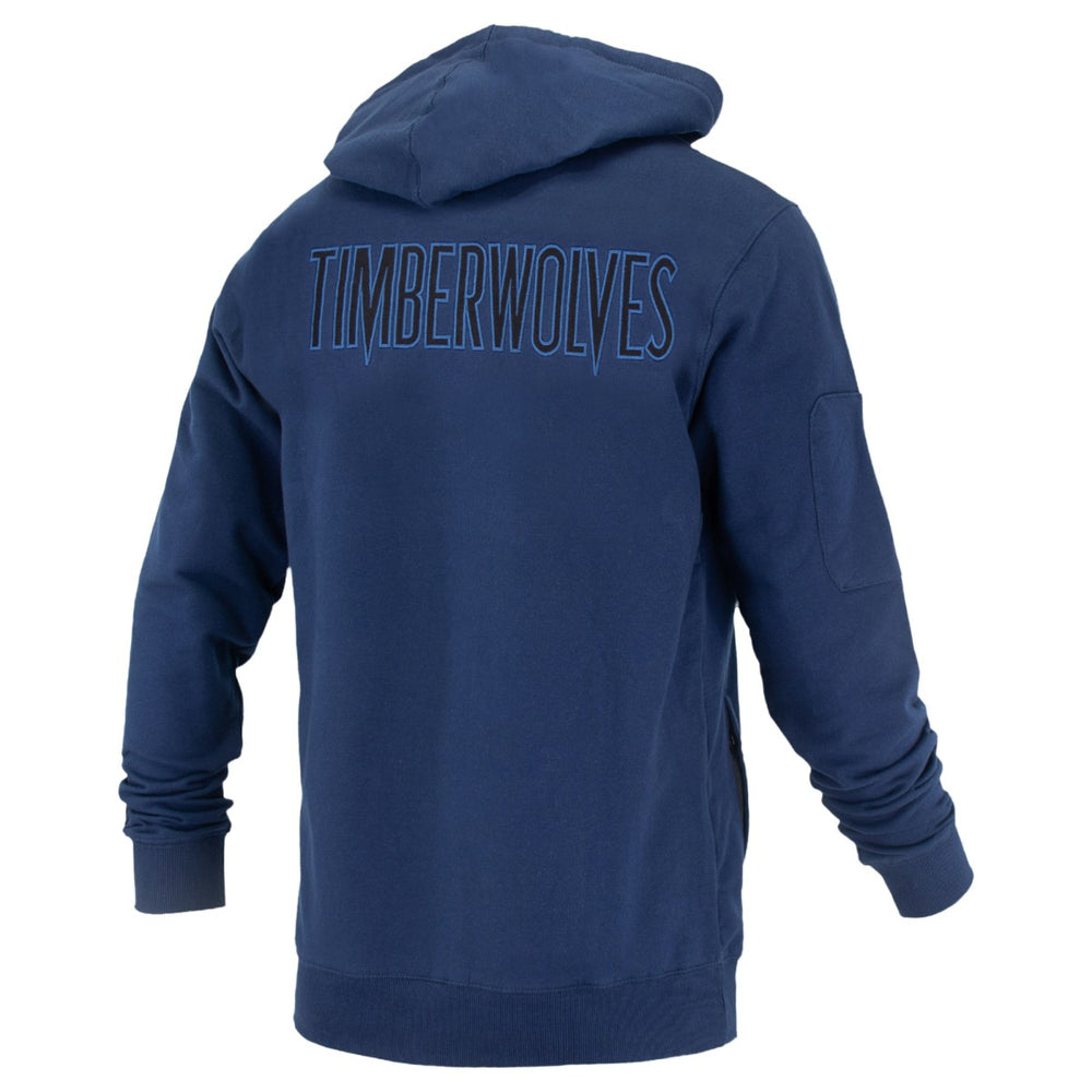 Minnesota Timberwolves FISLL Unisex Logoman Shadow Collection Pullover Hoodie Navy