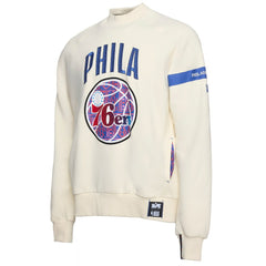 Philadelphia 76ers NBA x Two Hype Culture & Hoops Collection Premium Pullover Sweatshirt - Cream