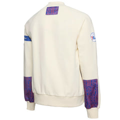 Philadelphia 76ers NBA x Two Hype Culture & Hoops Collection Premium Pullover Sweatshirt - Cream