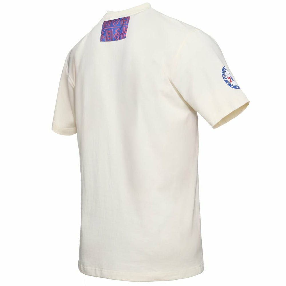 Philadelphia 76ers NBA x Two Hype Culture & Hoops Collection Premium T-Shirt - Cream