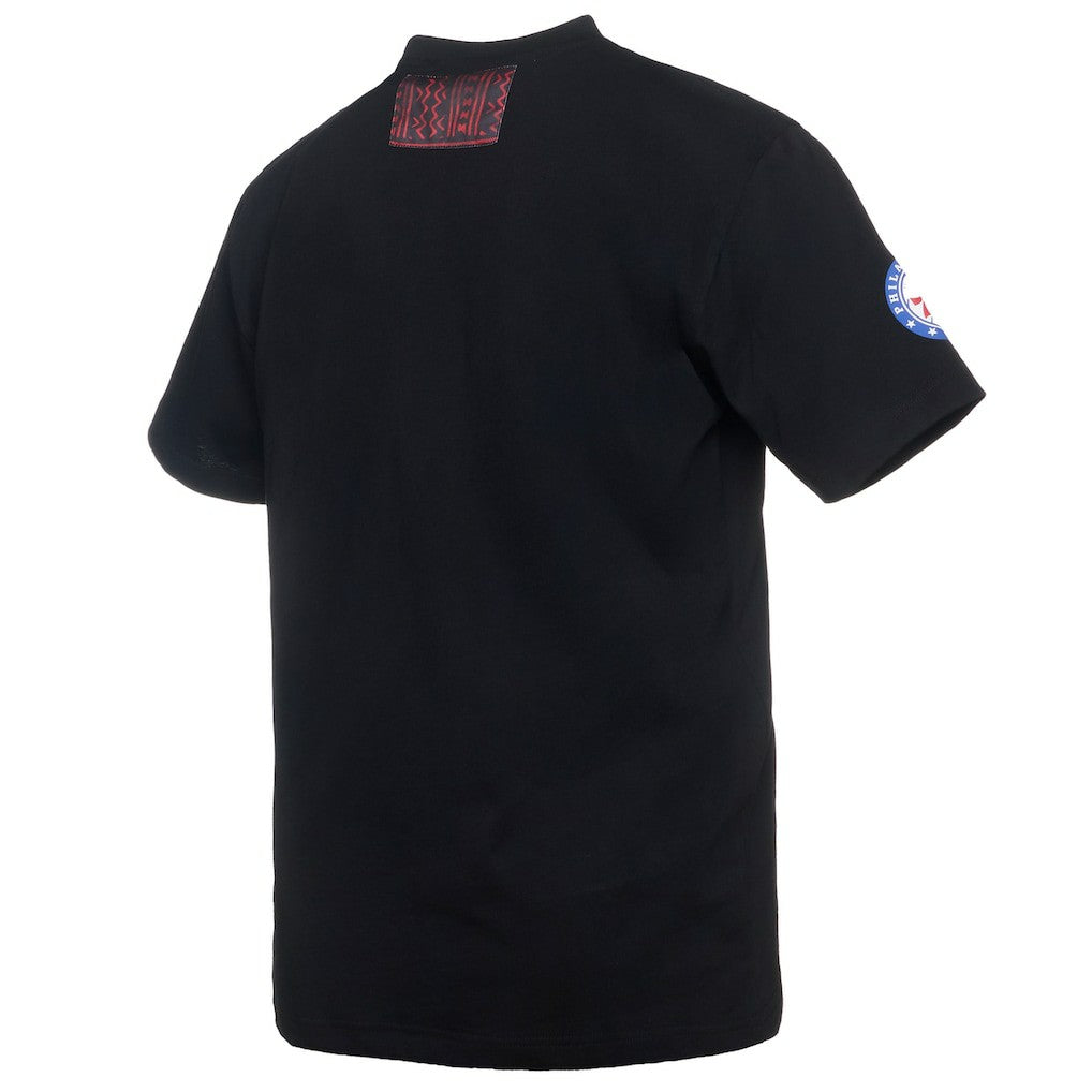 Philadelphia 76ers NBA x Two Hype Culture & Hoops Collection Premium T-Shirt - Black