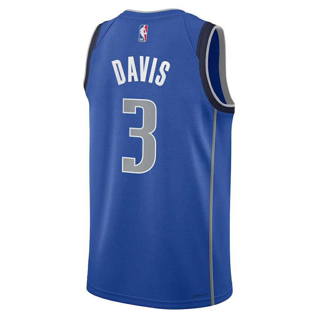 Nike Anthony Davis Dallas Mavericks Youth Swingman Jersey Icon Editi- Blue