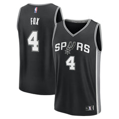 Fanatics De'Aaron Fox San Antonio Spurs Youth Fast Break Replica Player Jersey Icon Edition Black