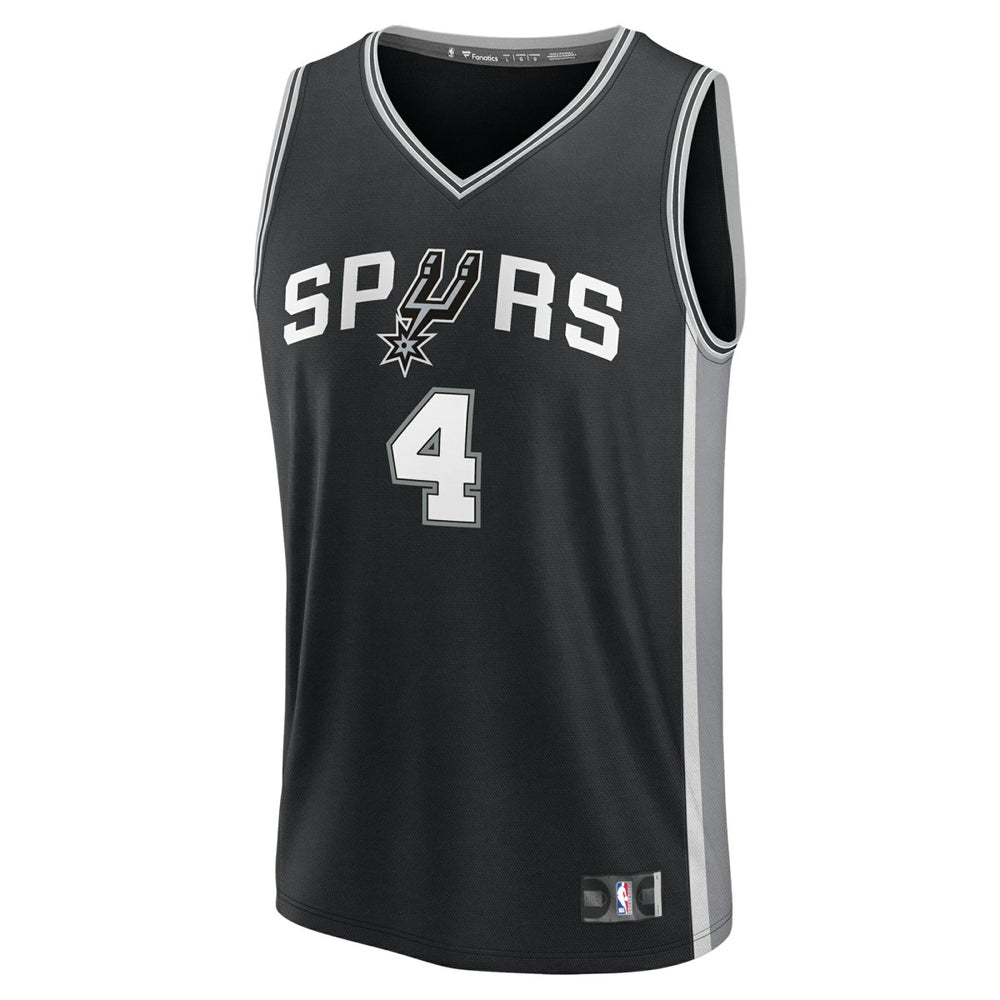 Fanatics De'Aaron Fox San Antonio Spurs Youth Fast Break Replica Player Jersey Icon Edition Black