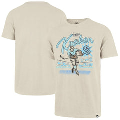 Seattle Kraken '47 Hockey Player Golden Age Scrum T-Shirt - Natural | 47 brand discount
