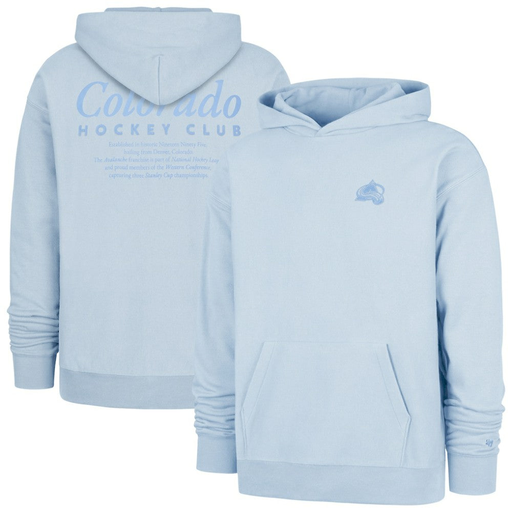 Colorado Avalanche '47  Foundation Pullover Hoodie - Light Blue | 47 brand Lifestyle