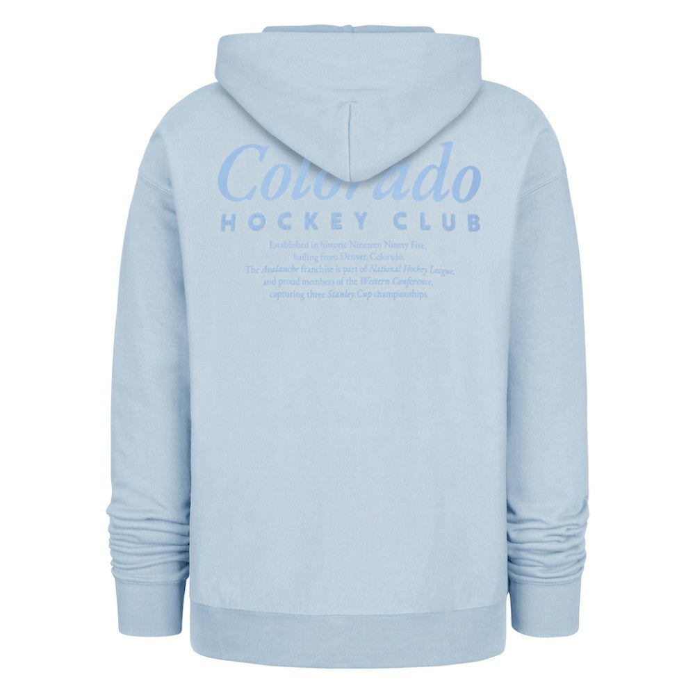 Colorado Avalanche '47  Foundation Pullover Hoodie - Light Blue | 47 brand Lifestyle