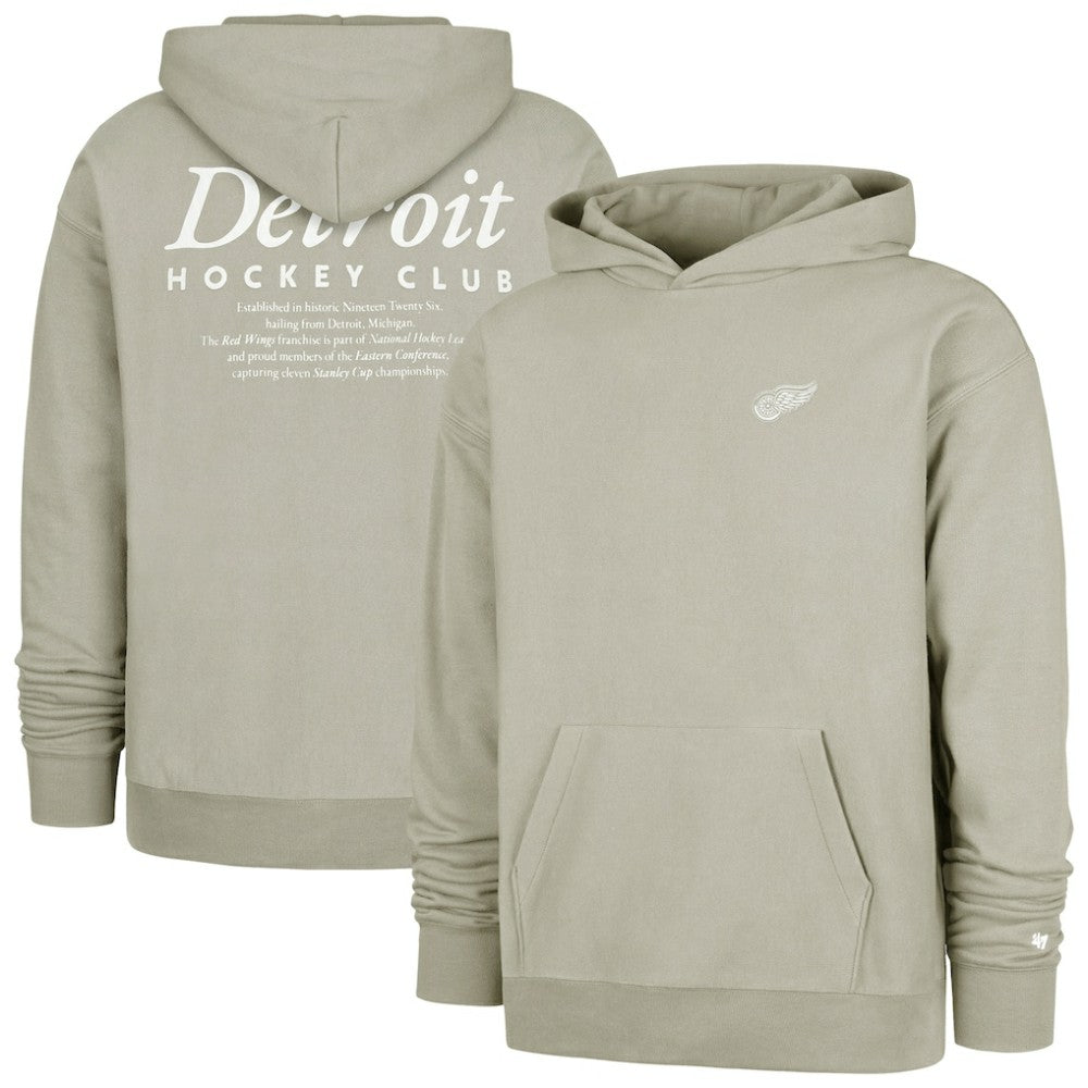 Detroit Red Wings '47  Foundation Pullover Hoodie - Gray | 47 brand Clearance