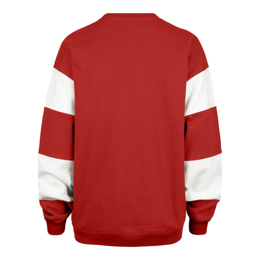 New Jersey Devils '47 Women's Eephus Barred Pullover Sweatshirt - Red | 47 brand Clearance