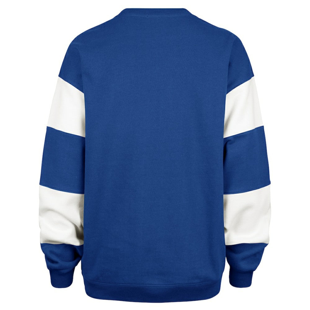 Tampa Bay Lightning '47 Women's Eephus Barred Pullover Sweatshirt - Blue | 47 brand Lifestyle