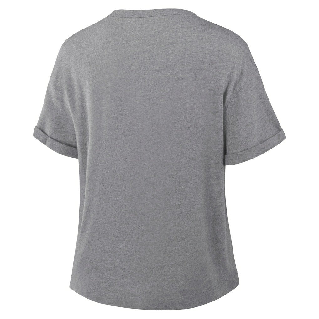 Philadelphia Eagles Women's Tribute Tri-Blend Boxy T-Shirt - Heather Gray - Fanatics
