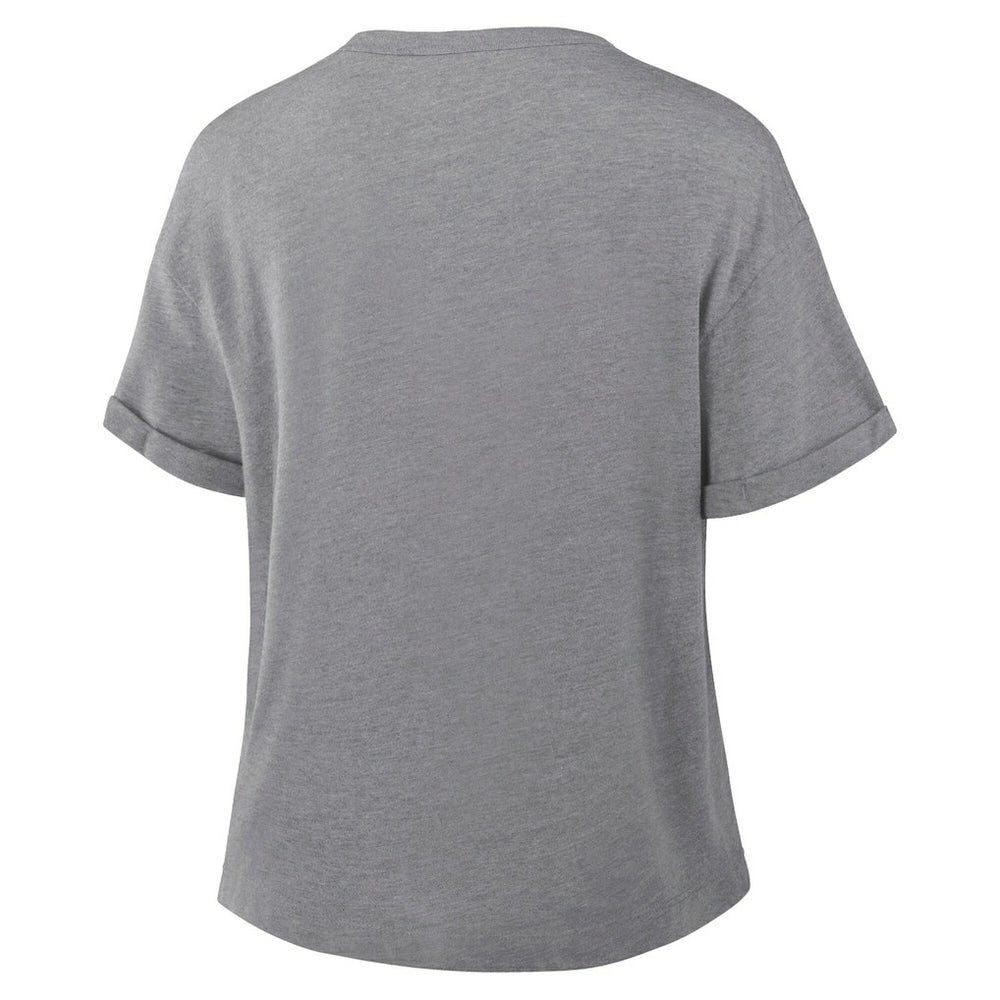 Philadelphia Eagles Women's Tribute Tri-Blend Boxy T-Shirt - Heather Gray - Fanatics