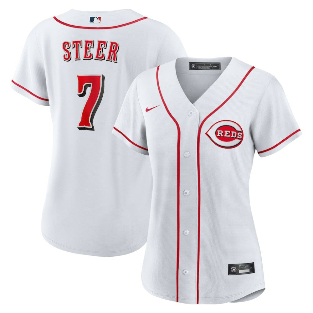 Spencer Steer Cincinnati Reds Nike Women's Home Replica Jersey for sale