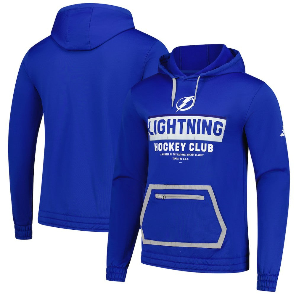 Tampa Bay Lightning adidas Team Pullover Hoodie - Blue | Adidas Lifestyle