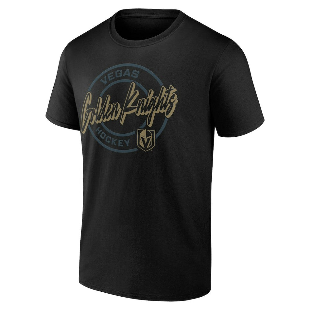 Vegas Golden Knights Color Block Puck T-Shirt - Black | NHL near me