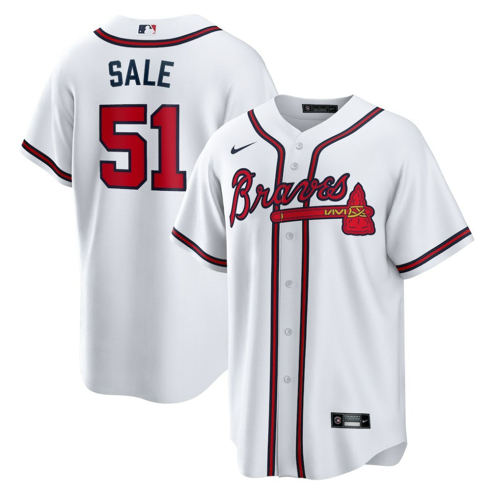 Chris Sale Atlanta Braves Nike Home Replica Jersey Online
