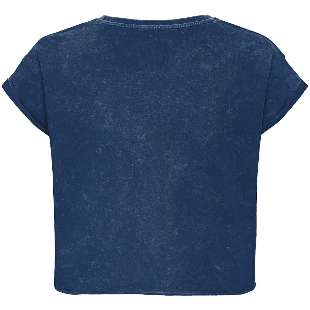 Orlando Magic Sportiqe Unisex Rock & Roll Collection Gwen Premium Mineral Wash Cropped T-Shirt Blue