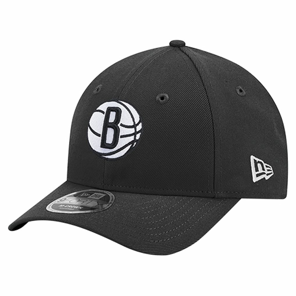New Era Brooklyn Nets 9FORTY Stock M-Crown Adjustable Hat Black
