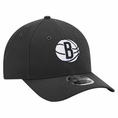 New Era Brooklyn Nets 9FORTY Stock M-Crown Adjustable Hat Black