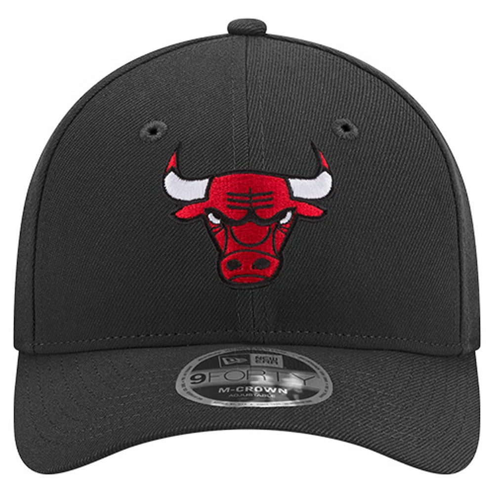 New Era Chicago Bulls 9FORTY Stock M-Crown Adjustable Hat Black