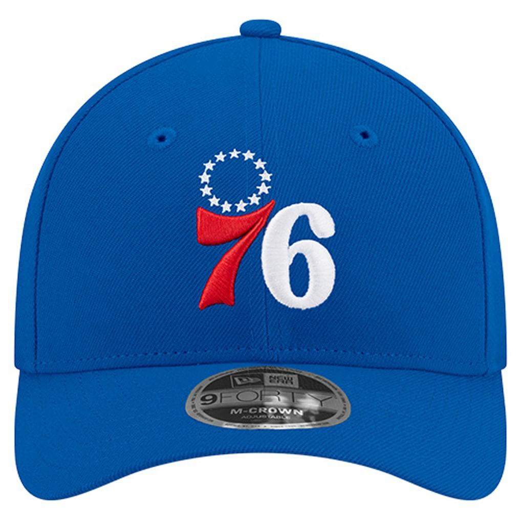 New Era Philadelphia 76ers 9FORTY Stock M-Crown Adjustable Hat Royal