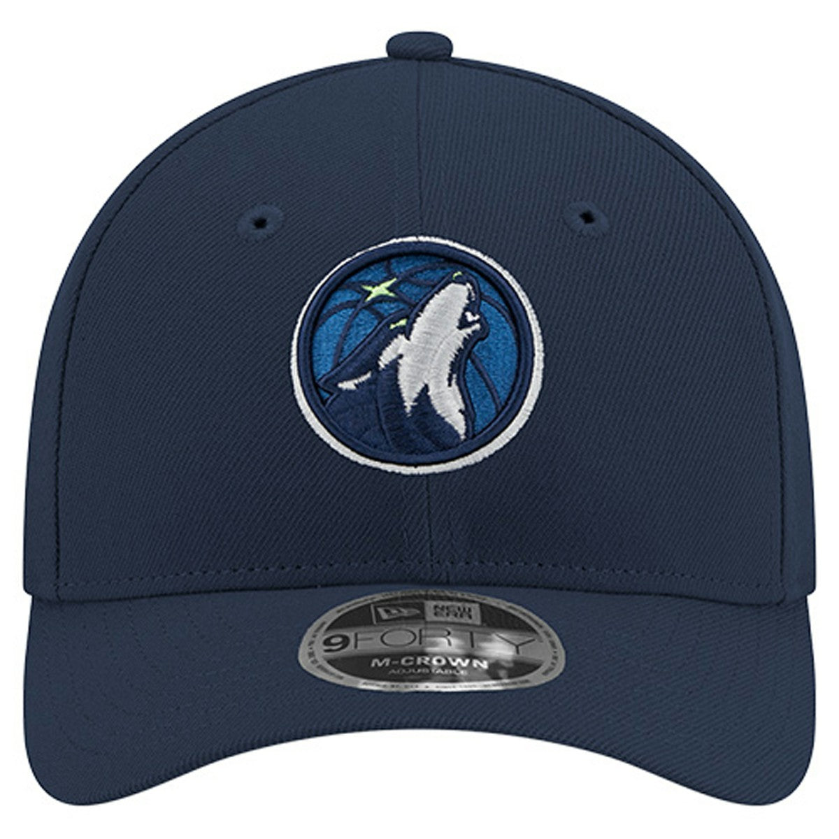 New Era Minnesota Timberwolves 9FORTY Stock M-Crown Adjustable Hat Navy