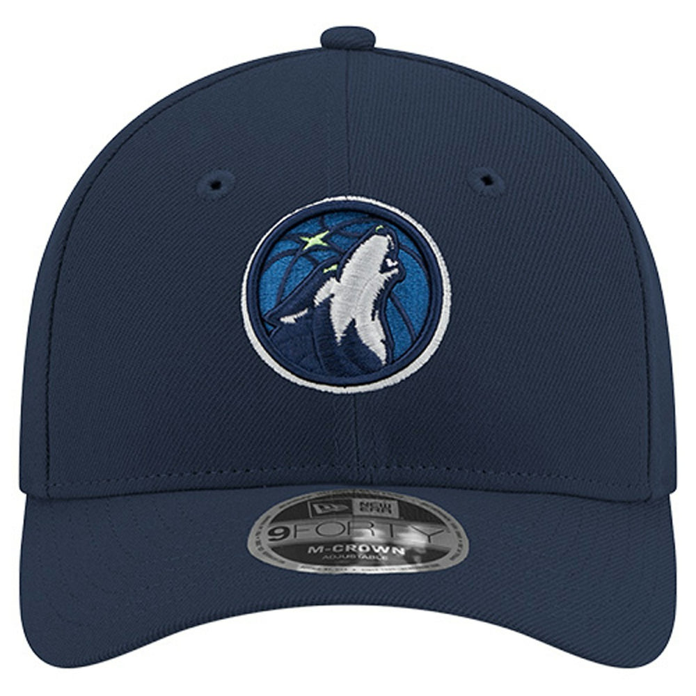 New Era Minnesota Timberwolves 9FORTY Stock M-Crown Adjustable Hat Navy